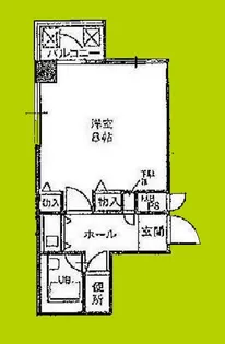 カルマーレナンバウェスト【6階】の間取り