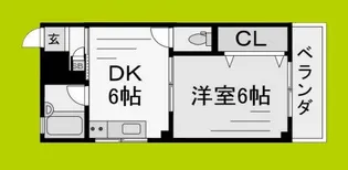 宝ハイツ【3階】の間取り