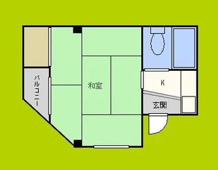 ボンジュール福島【1階】の間取り
