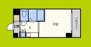 ドミール堺筋本町【12階】の間取り