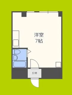 大宝 小橋ロイヤルハイツ【2階】の間取り