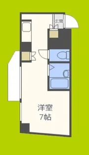 ドミール堺筋本町【10階】の間取り
