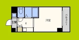 ドミール堺筋本町【11階】の間取り