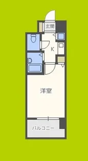 ユニーブル靭公園 【10階】の間取り