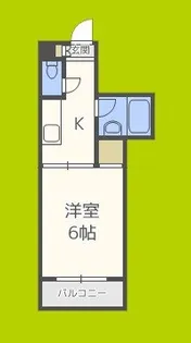 ライブ今里【3階】の間取り