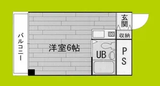 サカエマンション梅香【5階】の間取り
