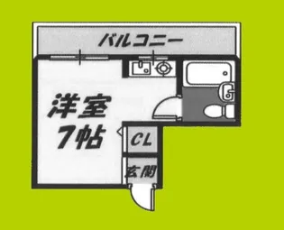 ワンスターハイツ【3階】の間取り