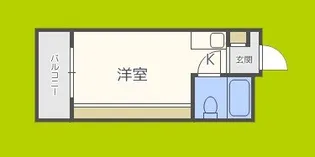 大国町池田マンション【10階】の間取り