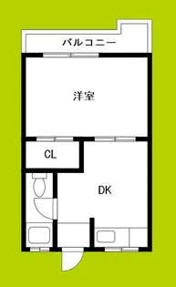 コーポ青木【5階】の間取り