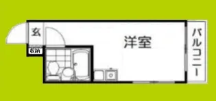 グリシーヌ弁天町【6階】の間取り