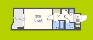 エスティライフ難波西【2階】の間取り