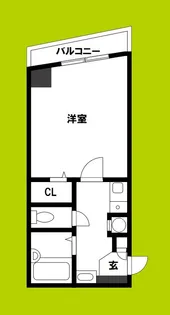 アヴェニール寺田町【4階】の間取り