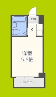 1Rの間取り画像