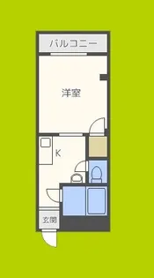 ビルシャナ長居【5階】の間取り