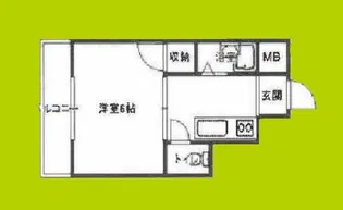中善大正ハイツ【5階】の間取り