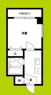 ホワイト東ビル【2階】の間取り
