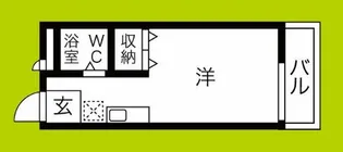グリシーヌ壱番館【1階】の間取り