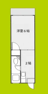 大平ハイツ【5階】の間取り
