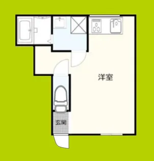 メビウス天下茶屋レジデンスⅡ【1階】の間取り