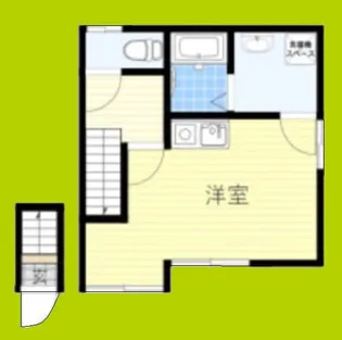 メビウス天下茶屋レジデンスII【2階】の間取り