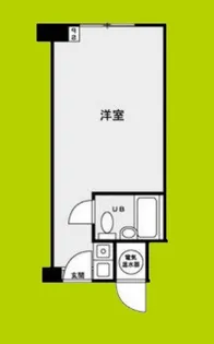 ステュディオ新御堂【11階】の間取り