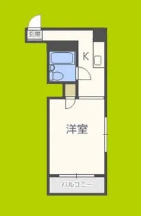 エスポワール難波【2階】の間取り