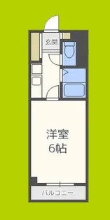 オーシャン長居公園【3階】の間取り