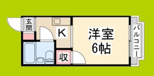 メゾンエスポアール【4階】の間取り