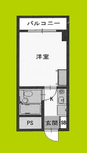 ミフネセントラルベア東三国2号館【2階】の間取り