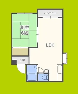 豊二ハイツ【2階】の間取り