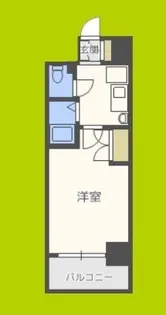 エスリード難波駅前【3階】の間取り
