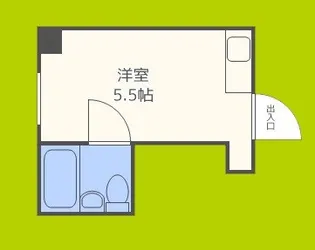 堀江グリーンハイツ【3階】の間取り