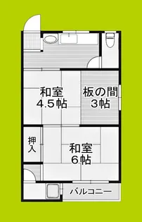 嶋川マンション【3階】の間取り