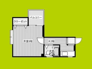 ハイツ玉出館【4階】の間取り