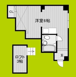 シェイーネ新高【4階】の間取り