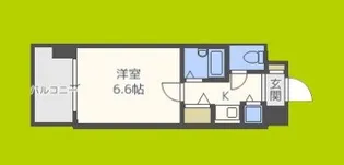 エスティライフ難波西【2階】の間取り