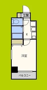 エスリード梅田西第2【4階】の間取り