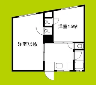 マミーハイツ【3階】の間取り