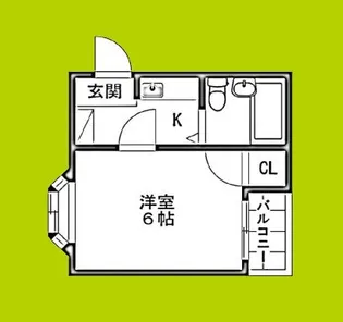 第二文の里ビル【4階】の間取り
