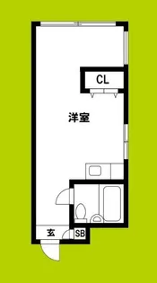グローリー島之内【5階】の間取り