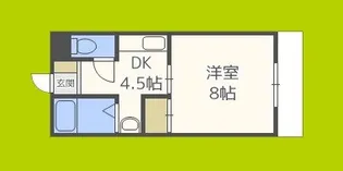 キンキ北ハイツ【5階】の間取り