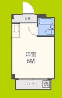 清水728ハイツ【2階】の間取り