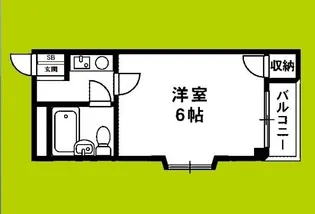 シルバーハイツ【2階】の間取り