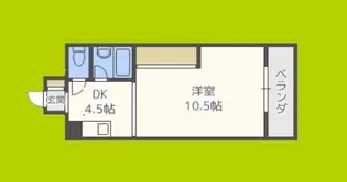 東洋プラザ高倉【3階】の間取り