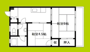 マンション南住吉【1階】の間取り