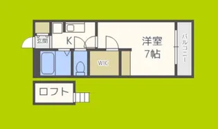 サンクチュアリ北津守【2階】の間取り