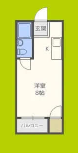 パークサイド矢田【1階】の間取り