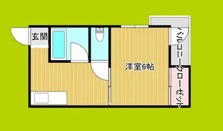 松恵コーポラス【4階】の間取り