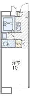 レオパレス花つるみ【2階】の間取り