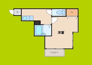 メゾンサンワ西長堀【5階】の間取り